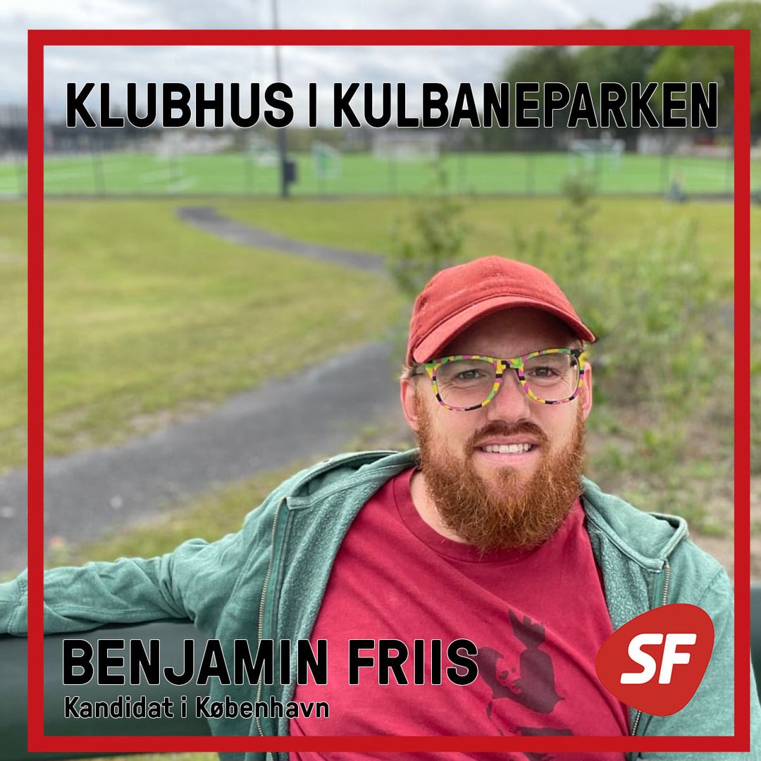 Billede af Benjamin Friis foran Kulbaneparken